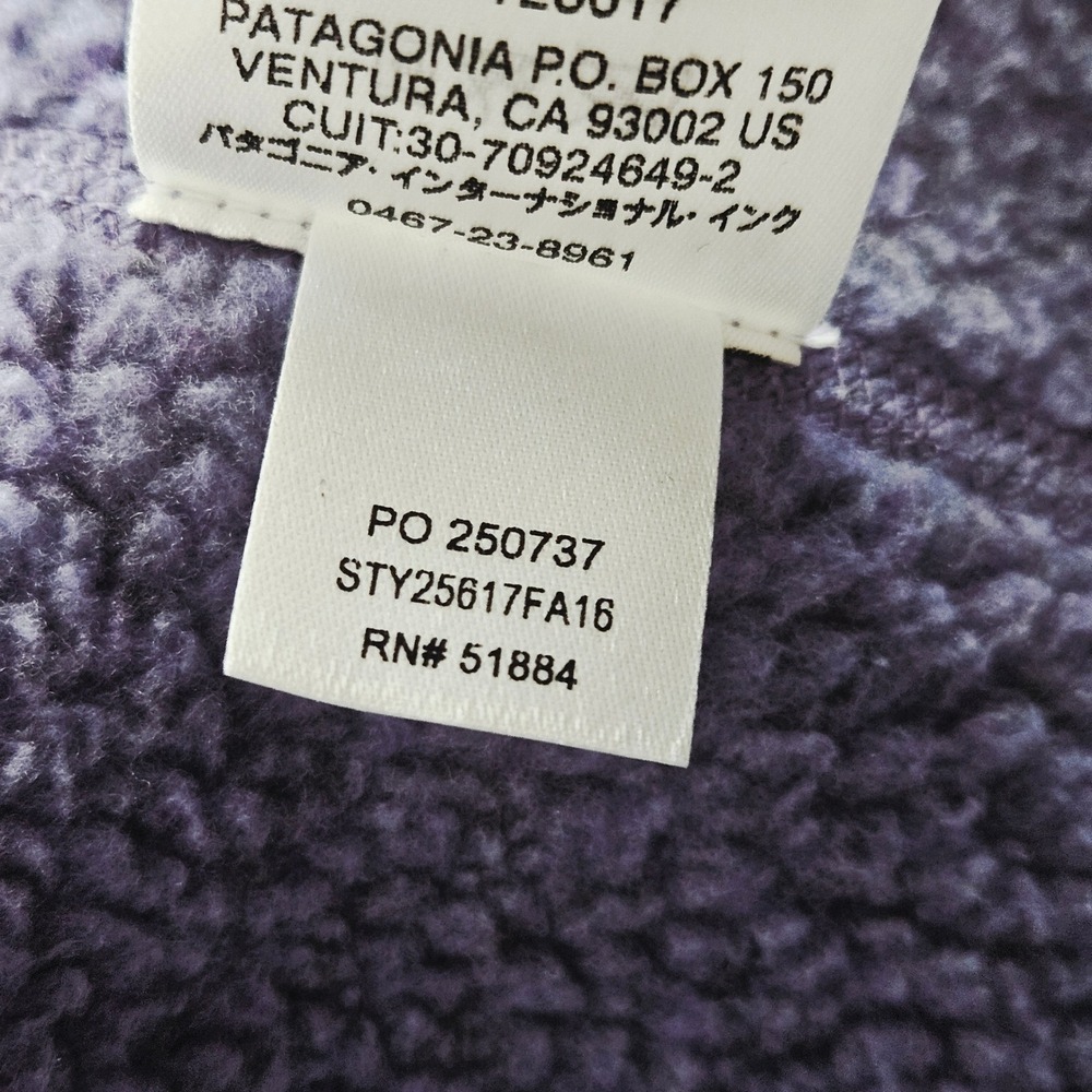 Patagonia Better Sweater 1/4 Zip Pullover Heathered Purple Fleece Medium - Picture 5 of 9